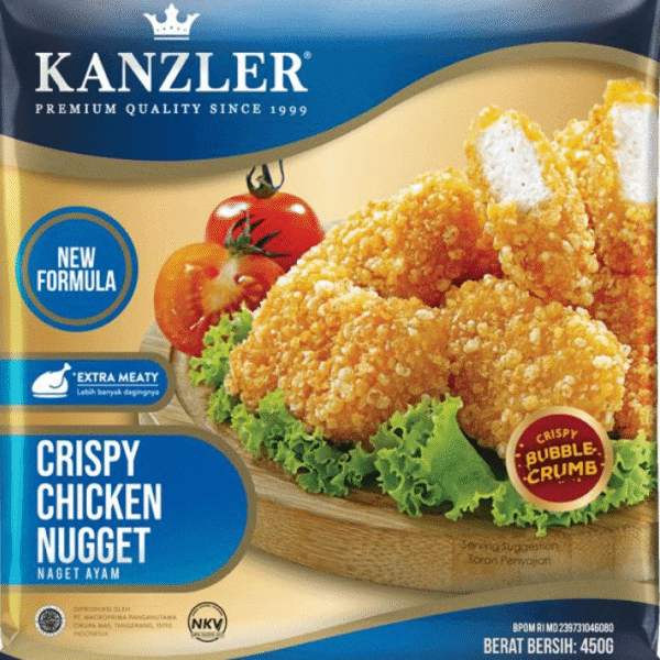 (Test) Kanzler Chicken Nugget Spicy Stick Original Crispy 450gr