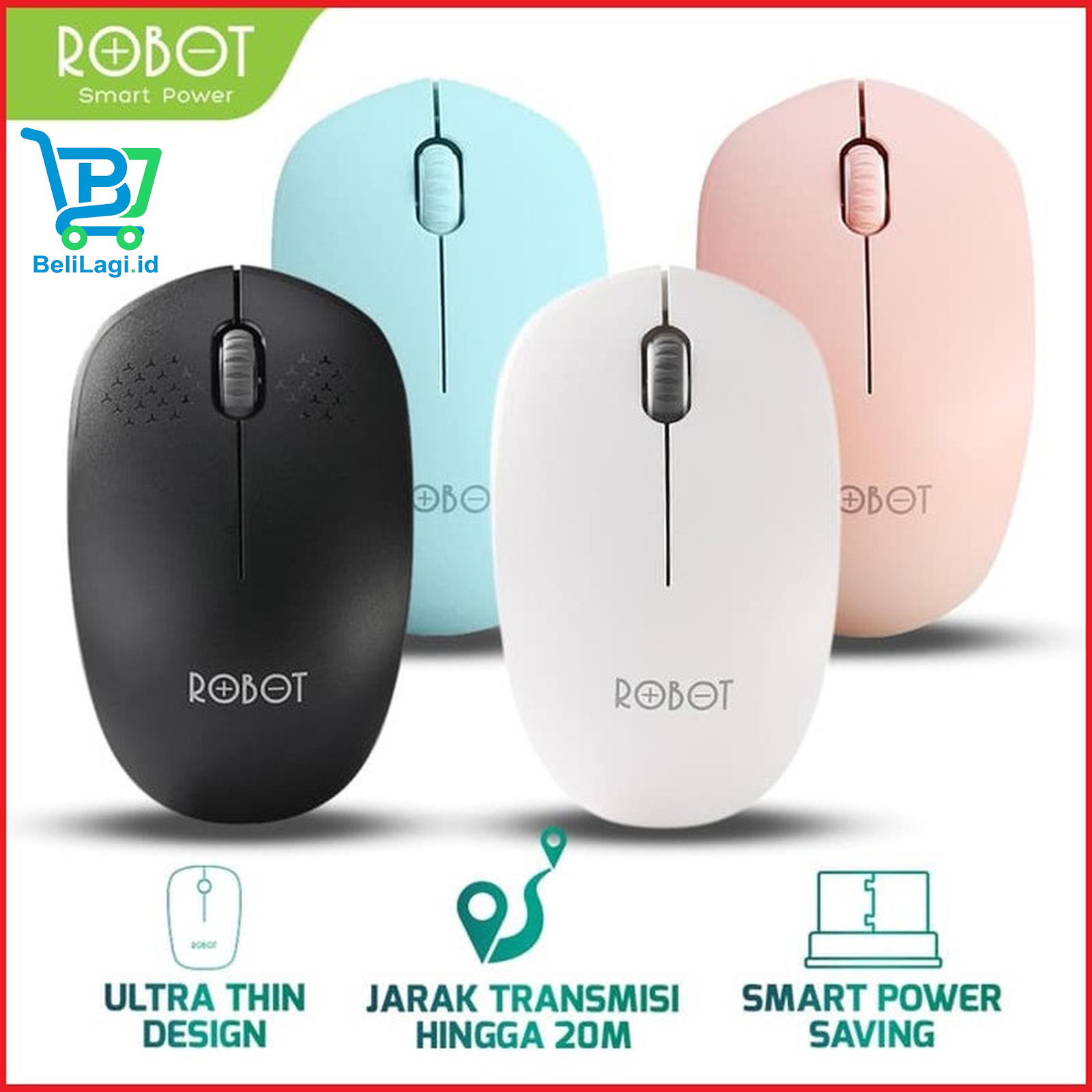 M210 Mouse Wireless Robot M210 - Gambar 1