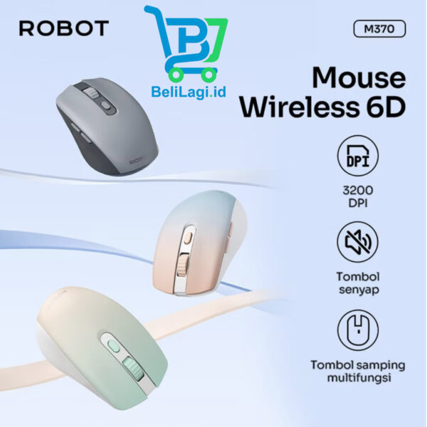 Mouse Wireless Robot M370 Silent Click